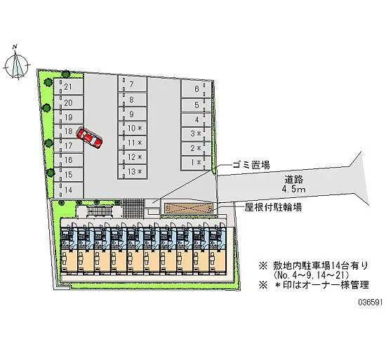 ★手数料０円★相模原市南区新戸 月極駐車場